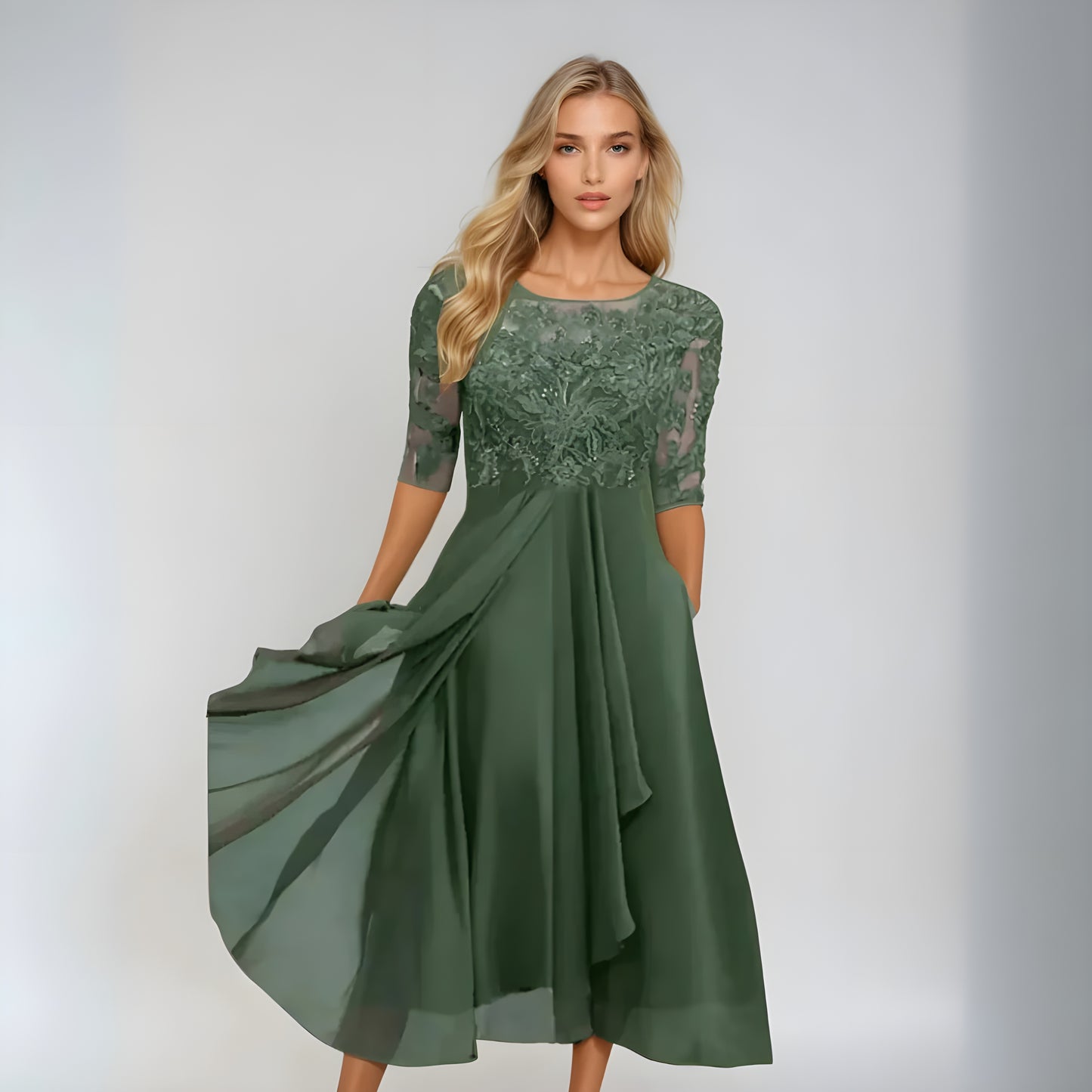 Anne Marie™ | Romantisk Spettskjole – Strålende Eleganse for Alle Anledninger