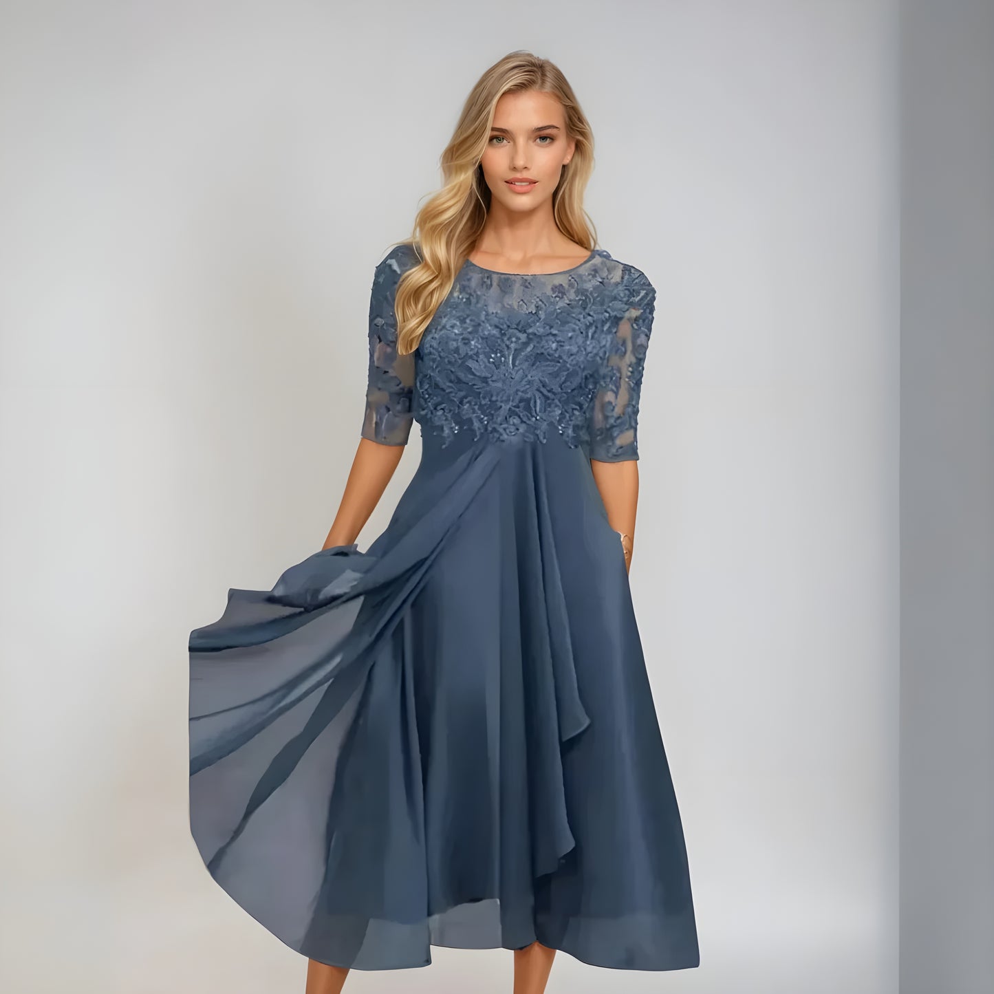 Anne Marie™ | Romantisk Spettskjole – Strålende Eleganse for Alle Anledninger