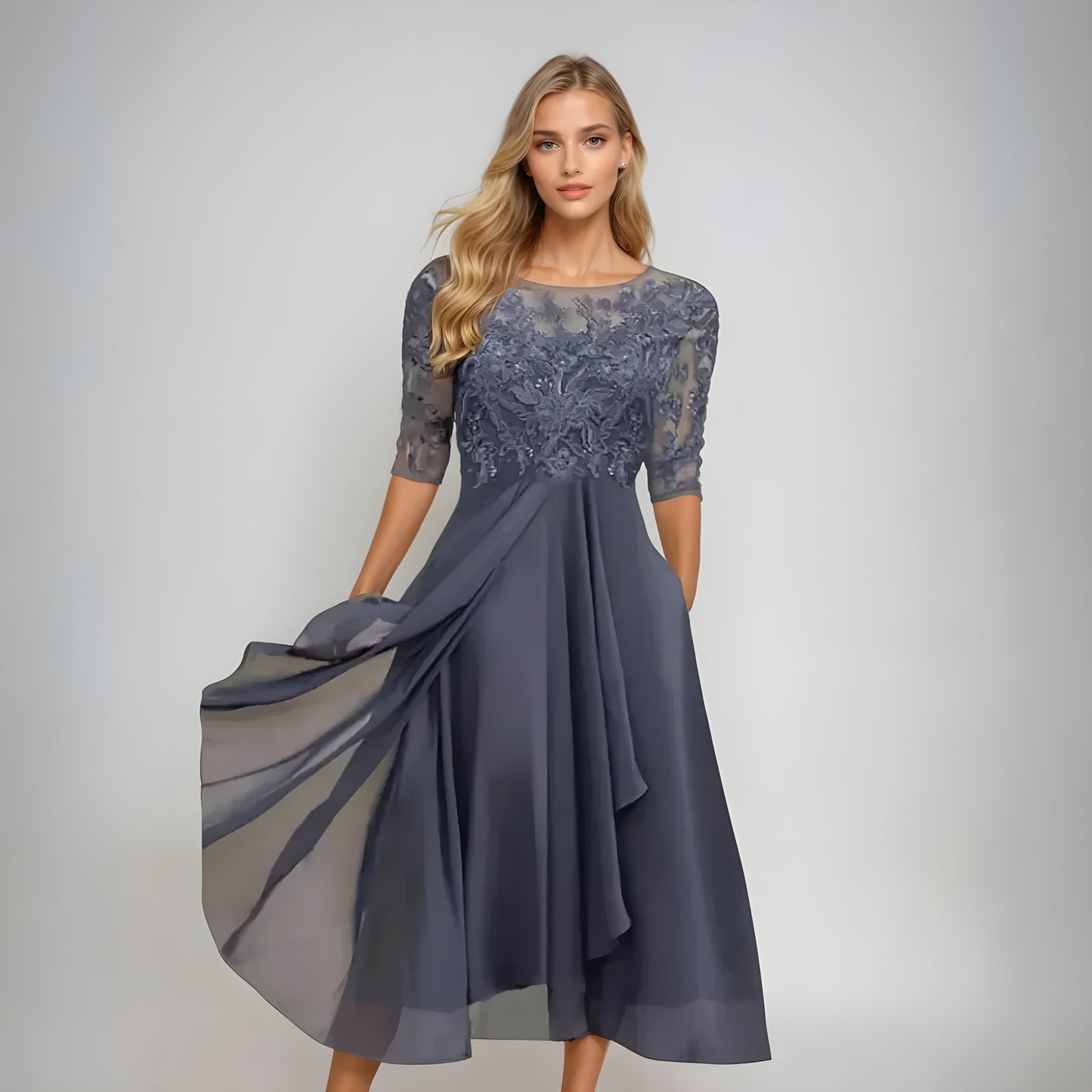 Anne Marie™ | Romantisk Spettskjole – Strålende Eleganse for Alle Anledninger