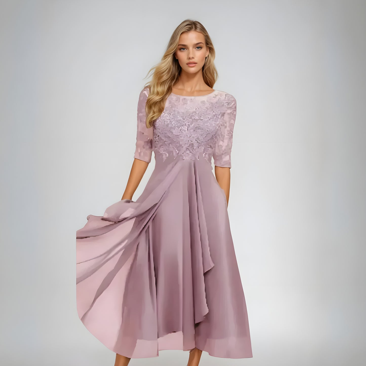 Anne Marie™ | Romantisk Spettskjole – Strålende Eleganse for Alle Anledninger