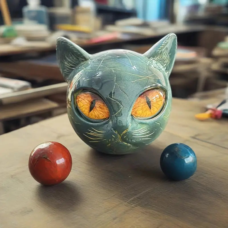 Lidunn™ | Skulptur av Svart Katt