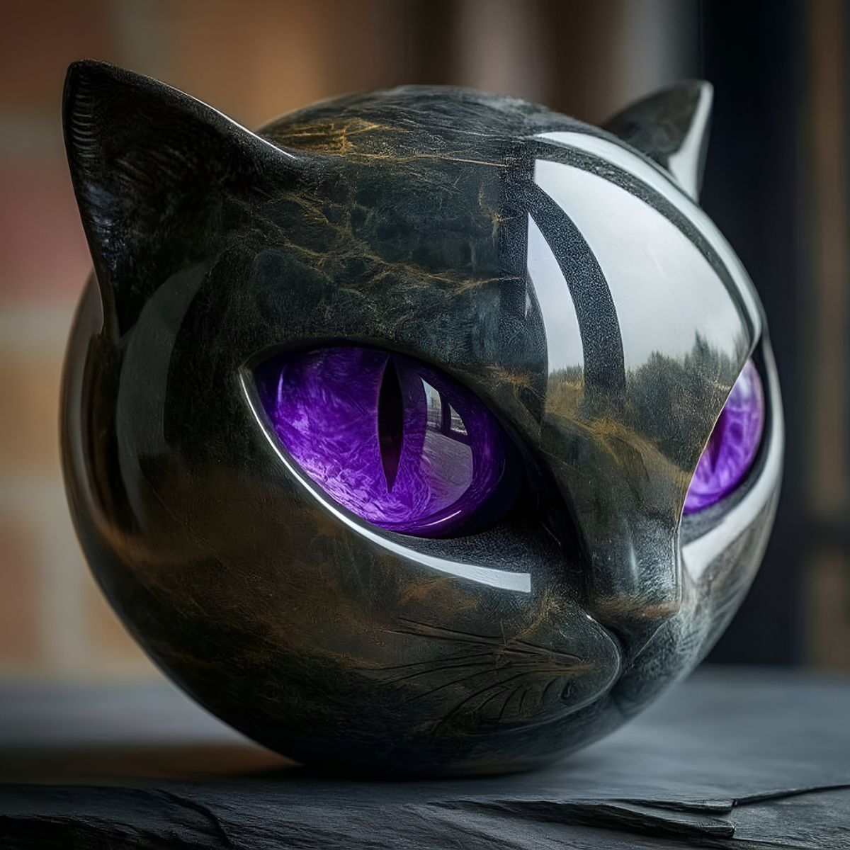 Freya™ | Skulptur av Svart Katt