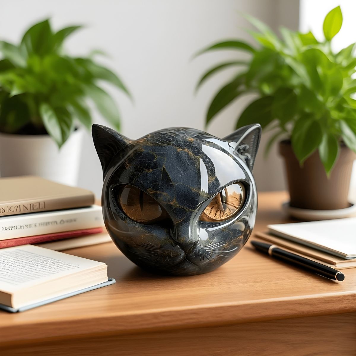 Freya™ | Skulptur av Svart Katt