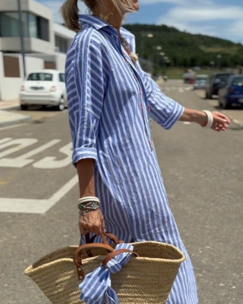 Britt™ | Elegant Skjortekjole