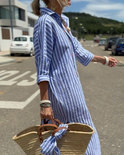 Britt™ | Elegant Skjortekjole