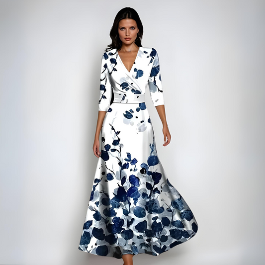 Julie™ | Elegant blomstrete maxikjole