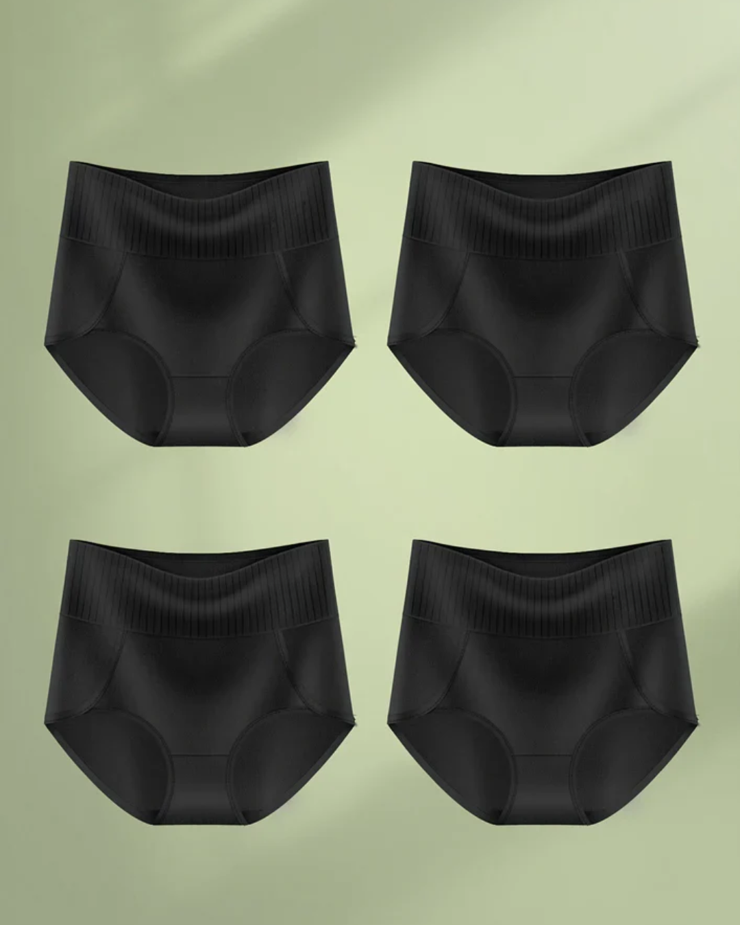 Lie™ | 6-pack Komfortable Truser med Høy Midje og Magestøtte